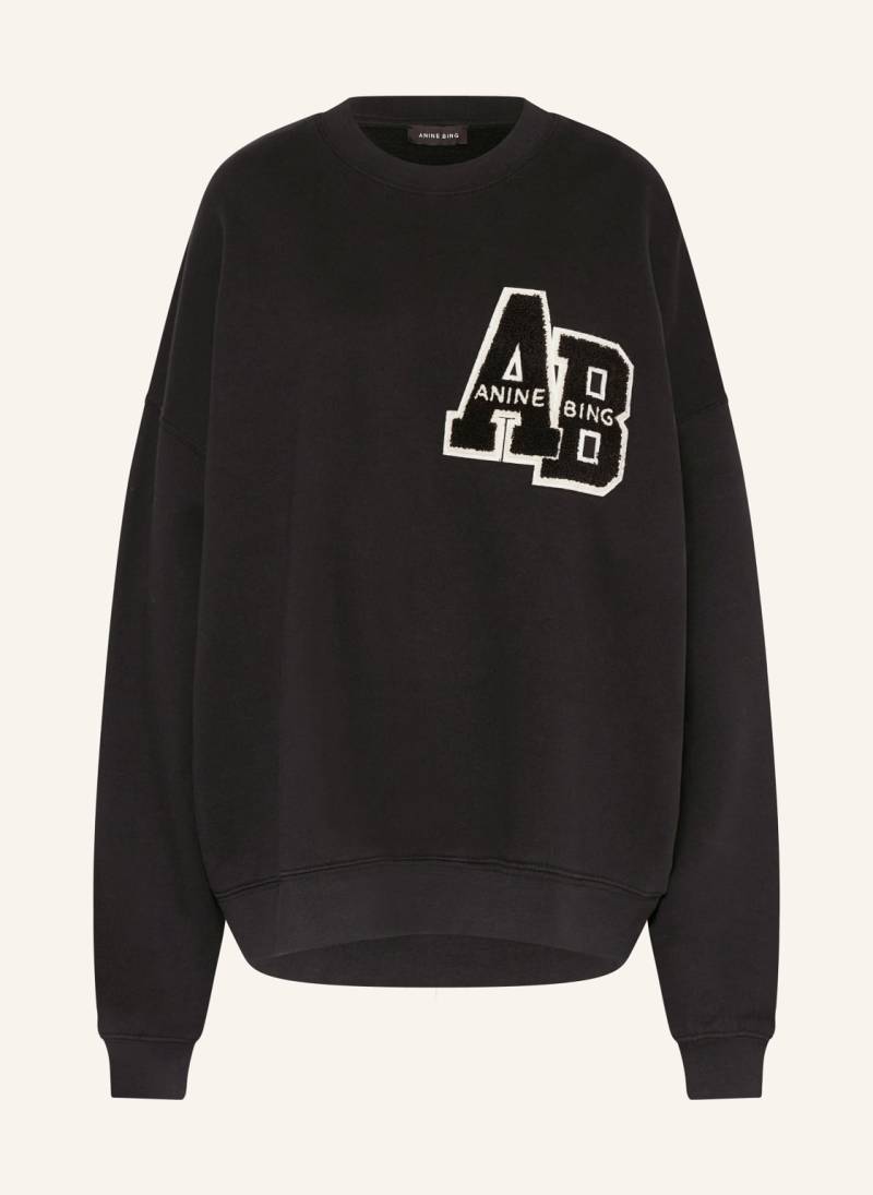 Anine Bing Sweatshirt Miles schwarz von ANINE BING