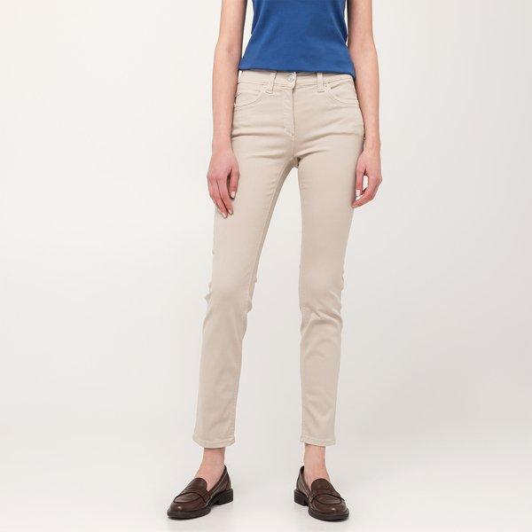 Anna Montana - 5-Pocket Hose, Slim Fit, für Damen, Beige, Größe 44 von Anna Montana