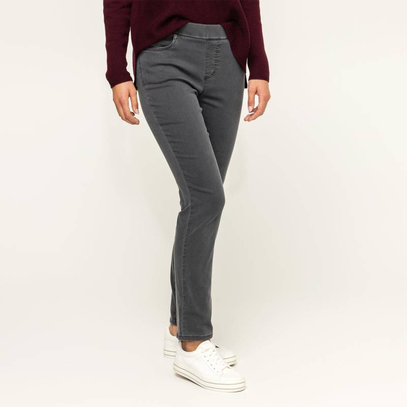 Jeans, Slim Fit Damen Anthrazit 42 von ANNA MONTANA