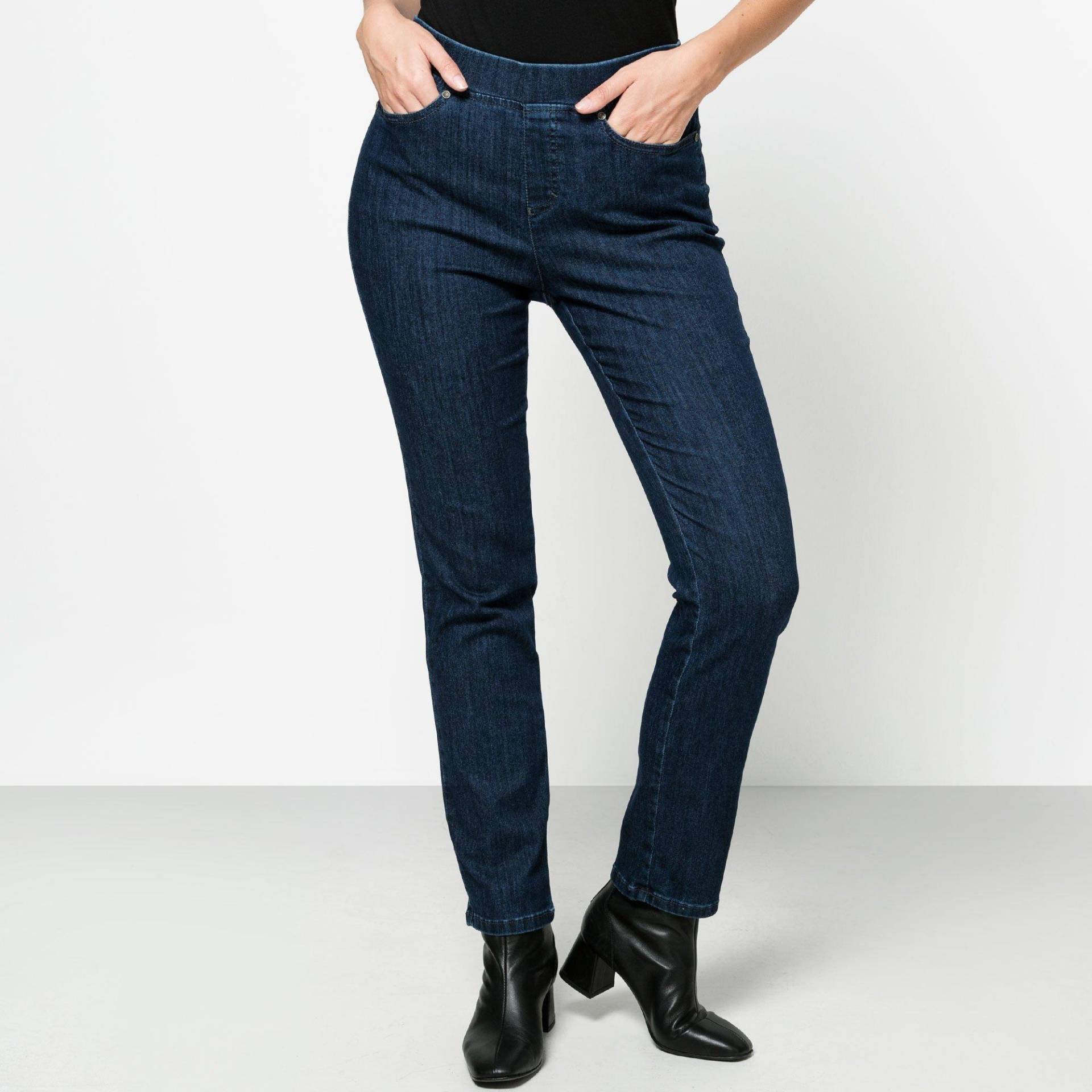 Jeans, Slim Fit Damen Blau Denim 46 von ANNA MONTANA