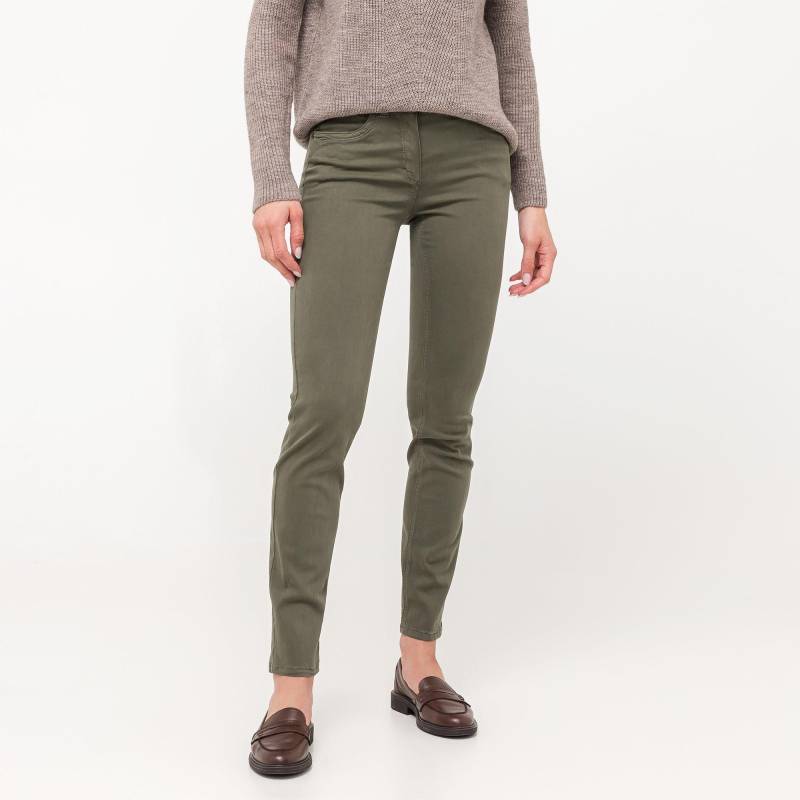 Jeans Slim Angelika Damen Khaki 36 von ANNA MONTANA