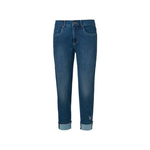 Anna Montana - 5-Pocket Denim 7/8, für Damen, Blau Dunkel, Größe 36 von Anna Montana