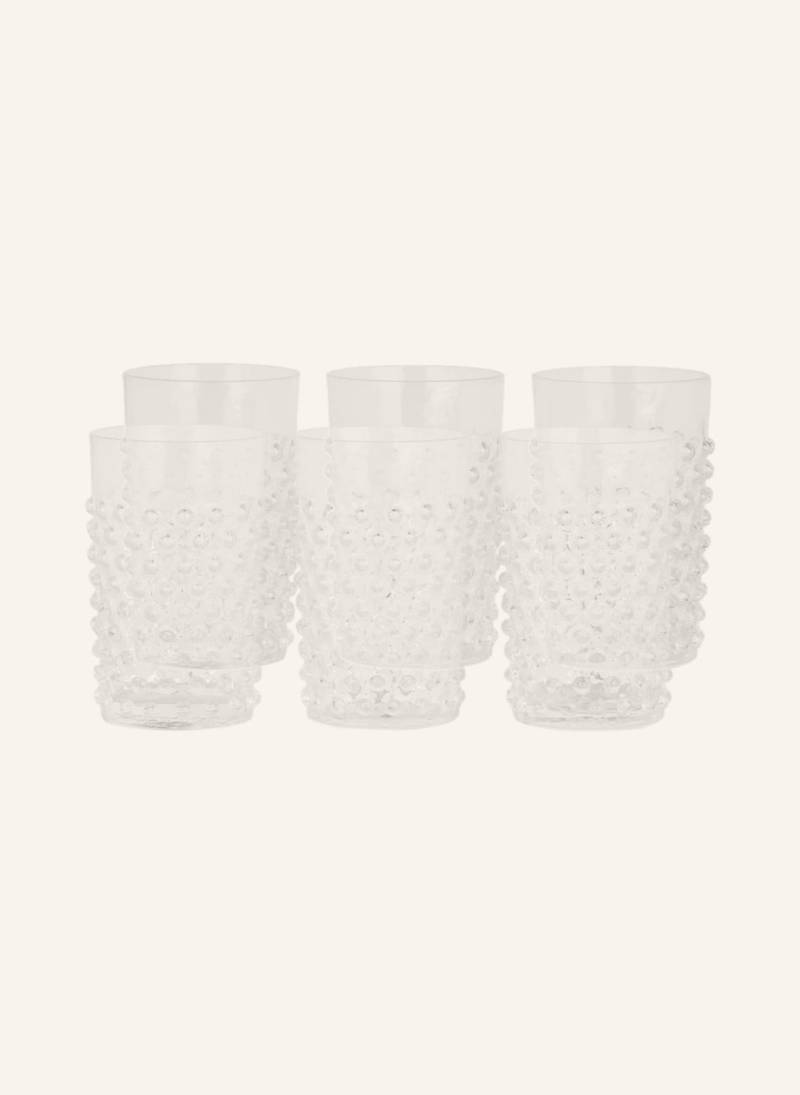 Anna Von Lipa 6er-Set Trinkgläser Hobnail transparent von ANNA VON LIPA