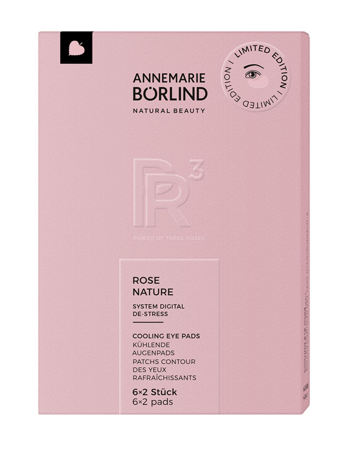 Annemarie Börlind Rose Nature Cooling Eye Pads (6 x 2 Stück) von ANNEMARIE BÖRLIND