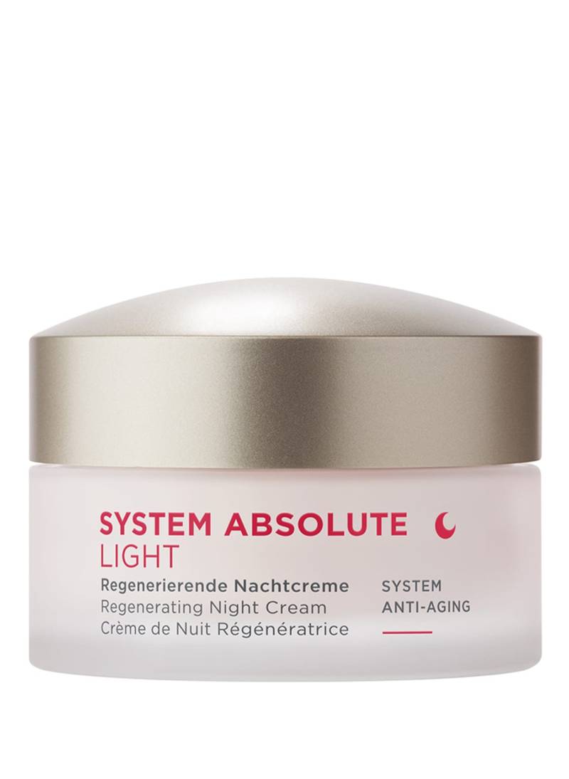 Annemarie Börlind System Absolute Regenerierende Nachtcreme light 50 ml von ANNEMARIE BÖRLIND