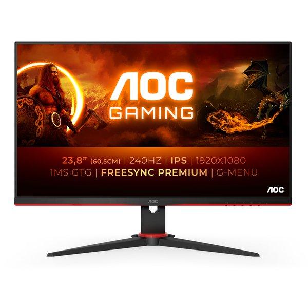 AOC - G2 24G2ZE/BK LED display 60,5 cm (23.8 Zoll) 1920 x 1080 Pixel Full HD Schwarz, Rot, Rot Bunt von AOC