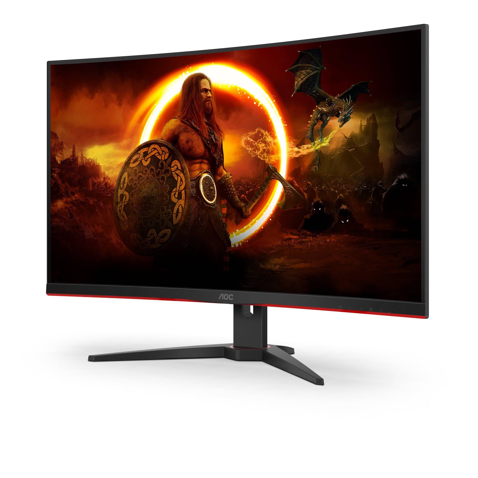 AOC - G2 CQ32G2SE/BK LED display 80 cm (31.5 Zoll) 2560 x 1440 Pixel 2K Ultra HD Schwarz, Rot, Rot Bunt von AOC