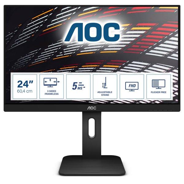 AOC - P1 24P1 Computerbildschirm 60,5 cm (23.8 Zoll) 1920 x 1080 Pixel Full HD LED Schwarz, Schwarz von AOC