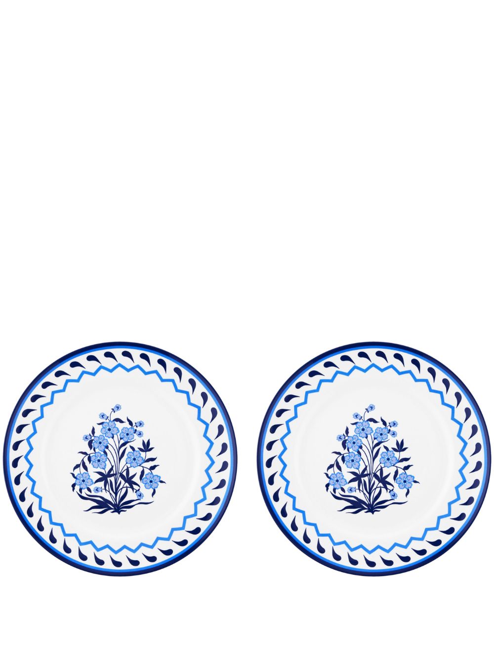 AQUAZZURA CASA Jaipur dinner plates (set of two) - Blue von AQUAZZURA CASA