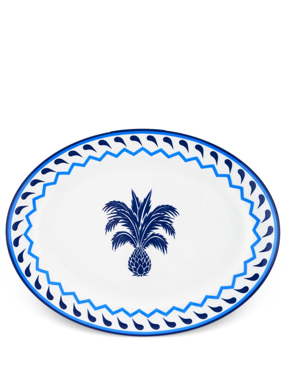 AQUAZZURA CASA Jaipur oval platter (22cm) - Blue von AQUAZZURA CASA