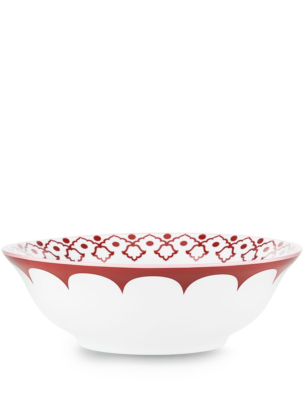 AQUAZZURA CASA Jaipur porcelain salad bowl (26cm) - Red von AQUAZZURA CASA