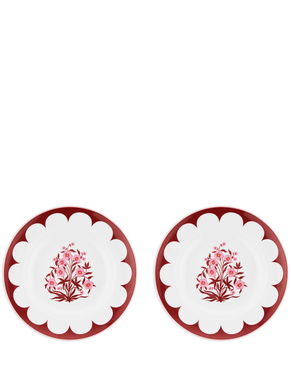 AQUAZZURA CASA Jaipur soup plates (set of two) - Red von AQUAZZURA CASA