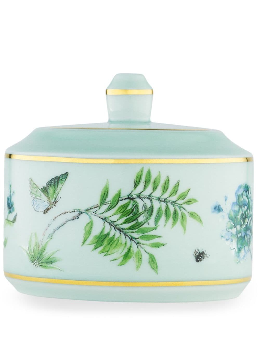 AQUAZZURA CASA Secret Garden porcelain sugar bowl (29cl) - Green von AQUAZZURA CASA