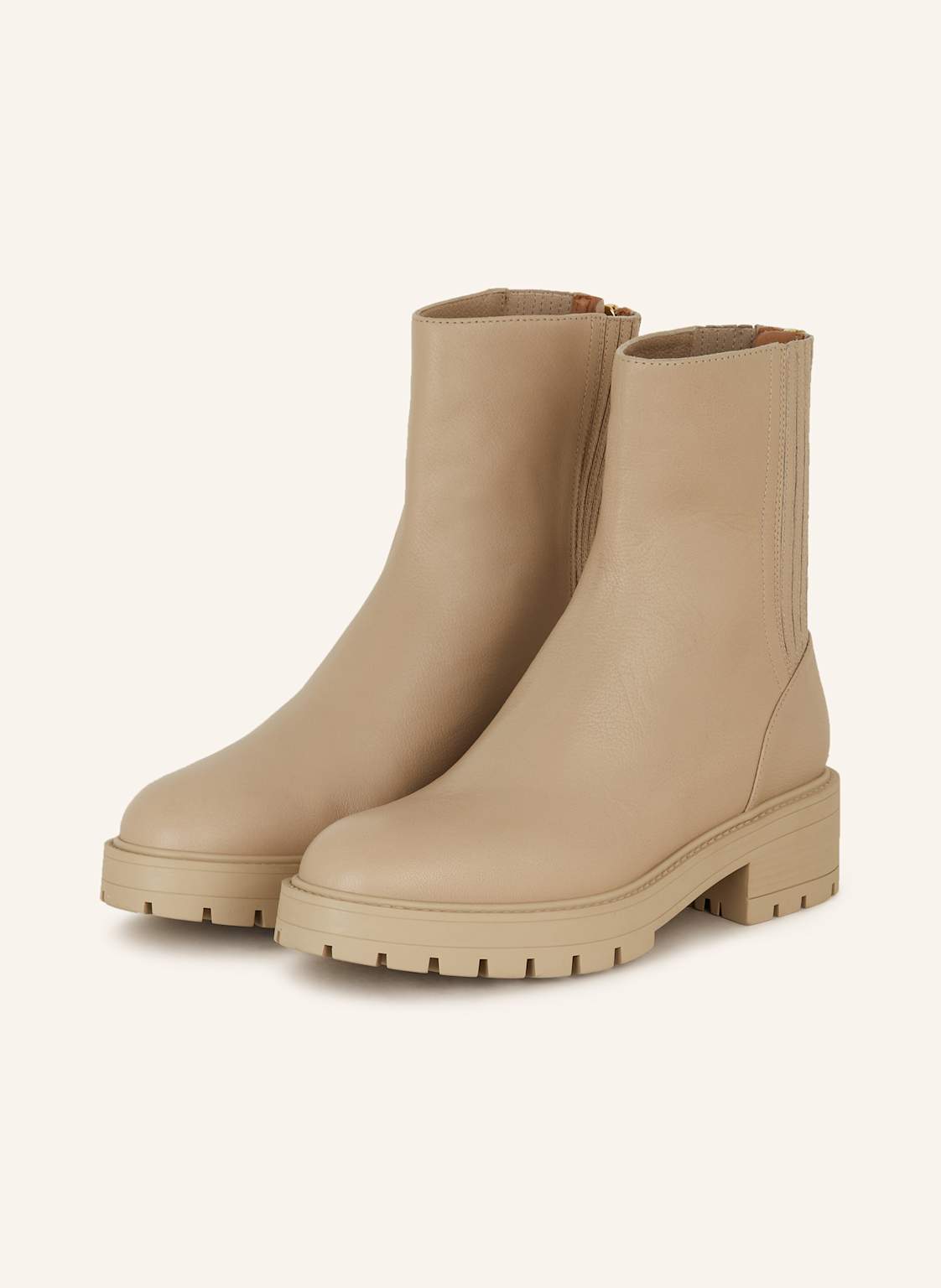 Aquazzura Biker Boots Saint Honor beige von AQUAZZURA