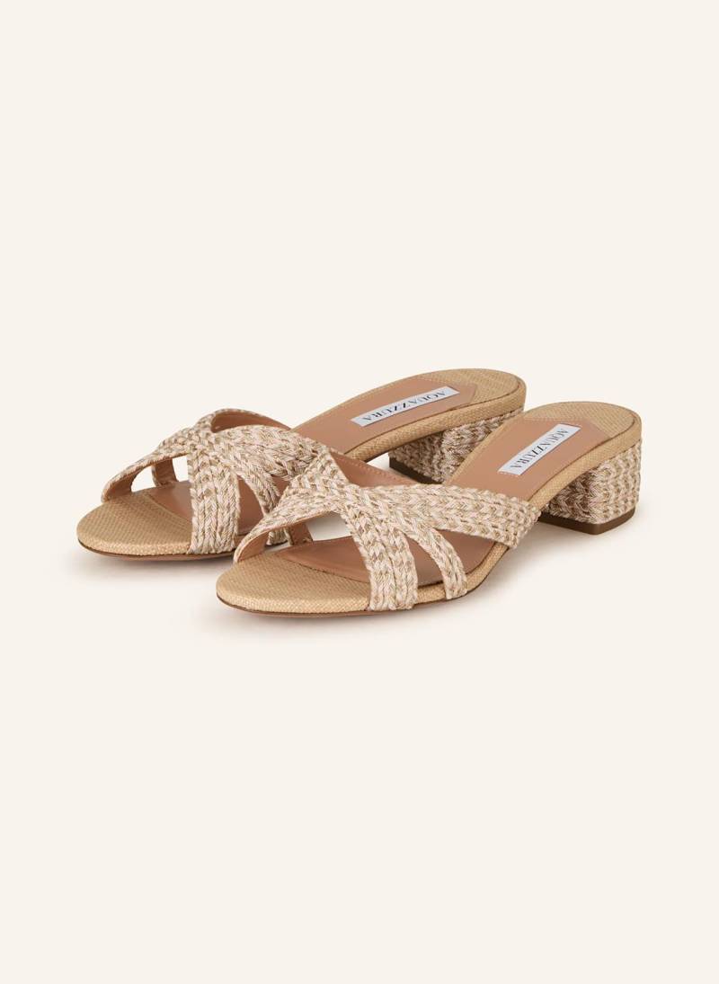Aquazzura Pantoletten Sundance beige von AQUAZZURA