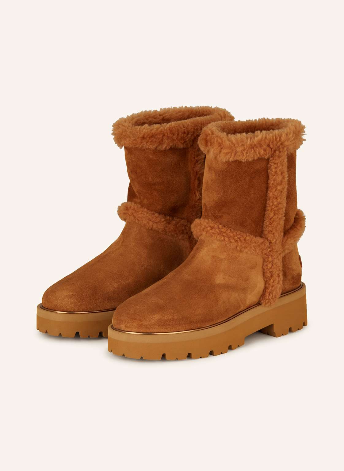 Aquazzura Plateau-Boots Teddi braun Aquazzura Plateau-Boots Teddi braun von AQUAZZURA