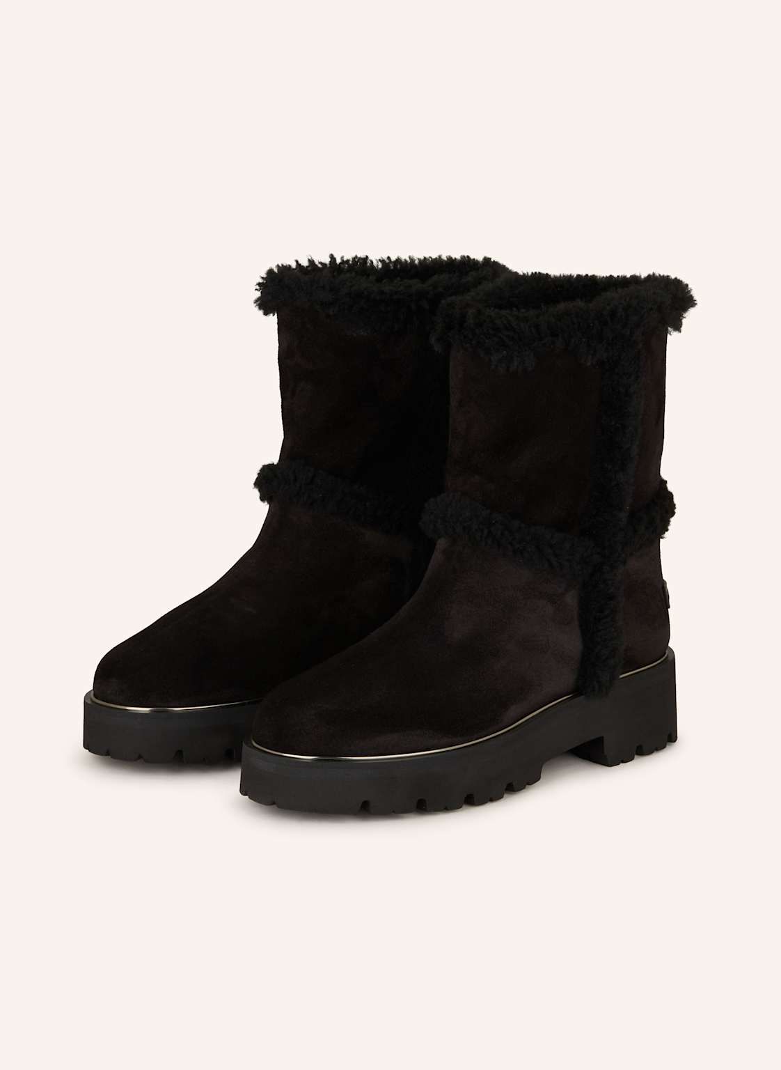 Aquazzura Plateau-Boots Teddi schwarz Aquazzura Plateau-Boots Teddi schwarz von AQUAZZURA