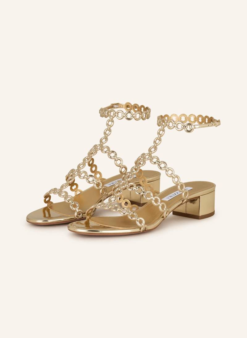 Aquazzura Riemchensandalen gold von AQUAZZURA