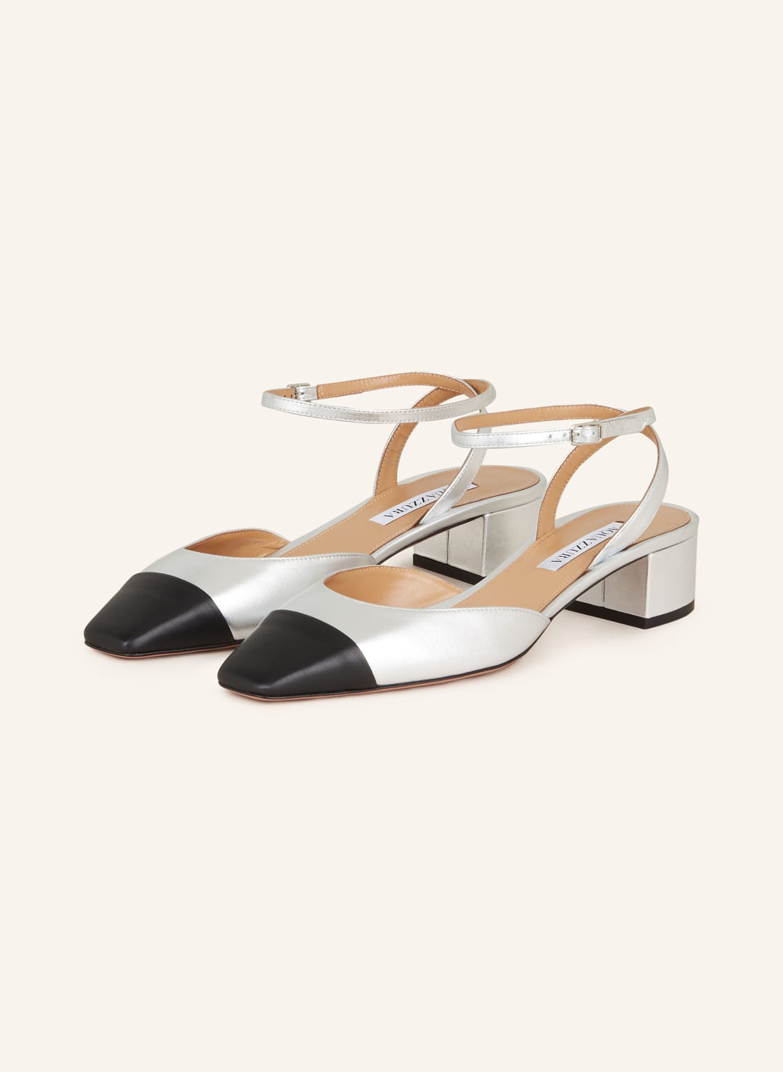 Aquazzura Slingpumps French Flirt silber von AQUAZZURA