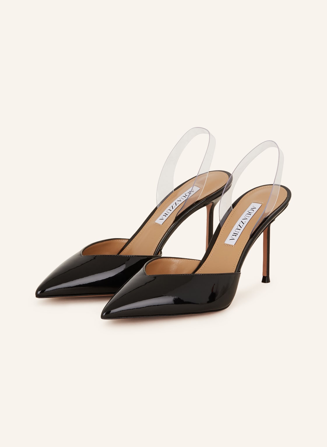 Aquazzura Slingpumps V Plexi Sling 85 schwarz von AQUAZZURA