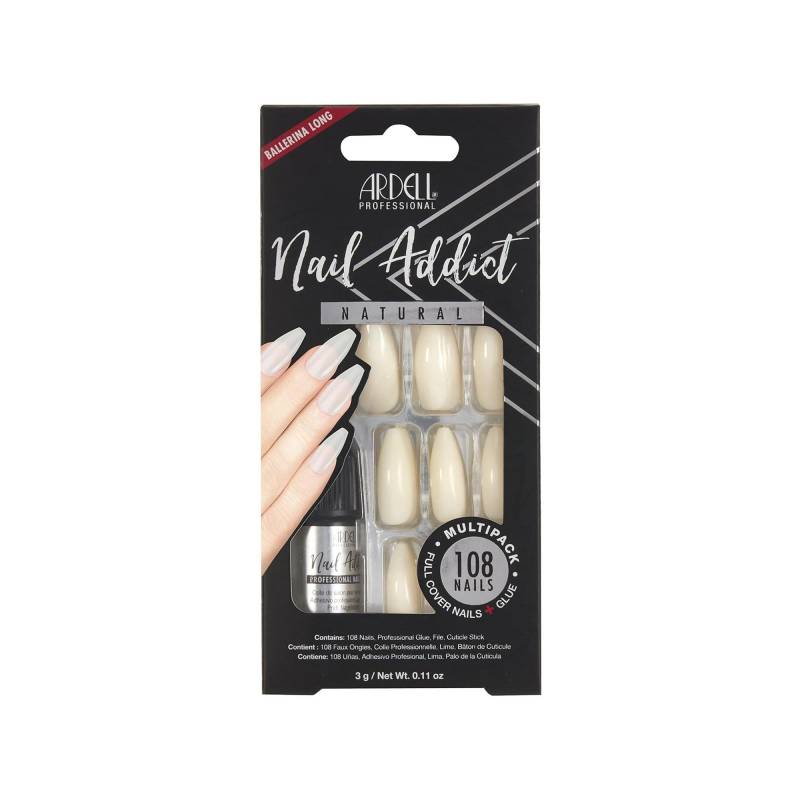 Nail Addict Natural Oval Multipack Damen Weiss Set von ARDELL