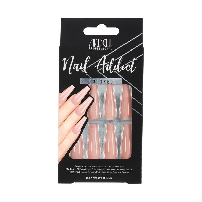 Nail Addict Nude Pink, Künstliche Fingernägel Damen  24x von ARDELL