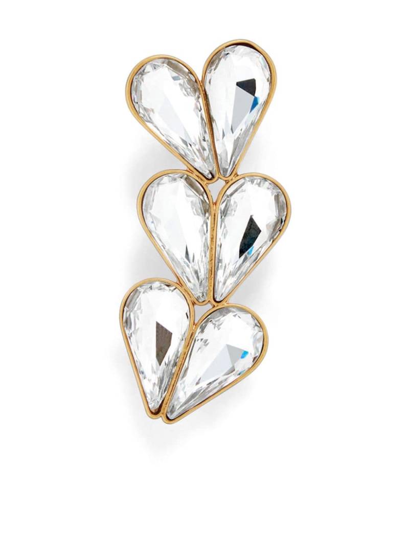 AREA Heart crystal earcuff - Gold von AREA