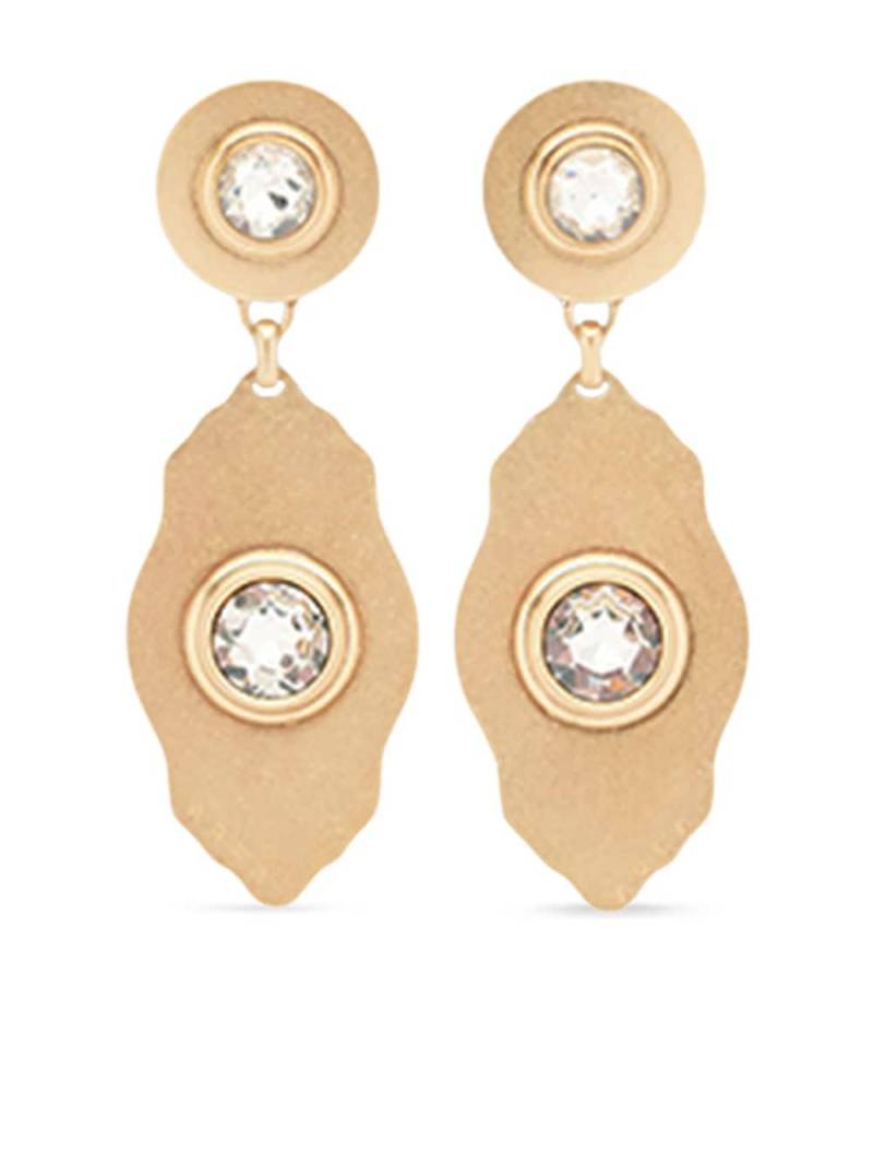 AREA Plate drop earrings - Gold von AREA