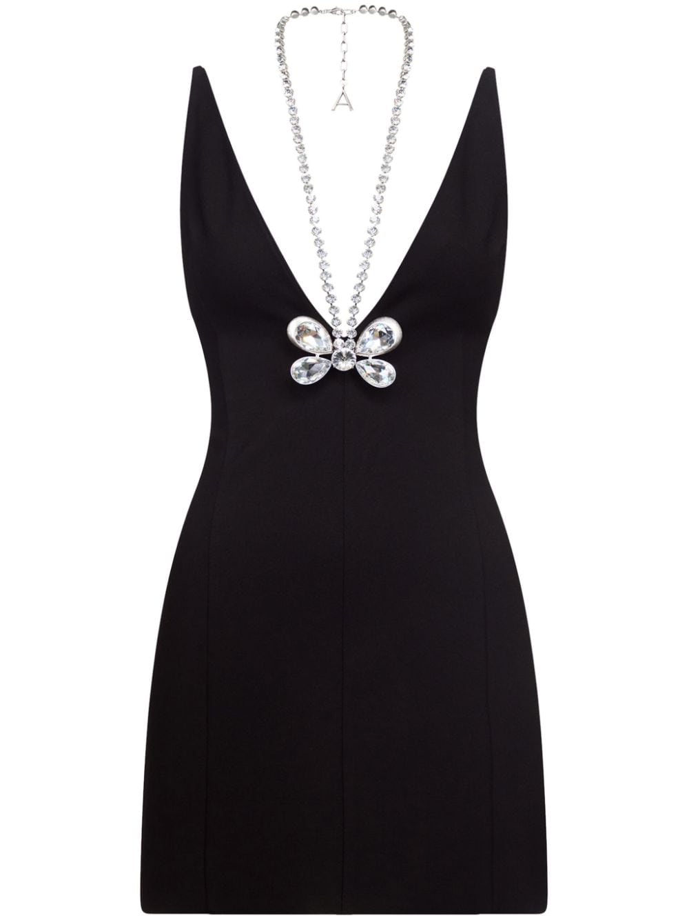 AREA butterfly-motif mini dress - Black von AREA