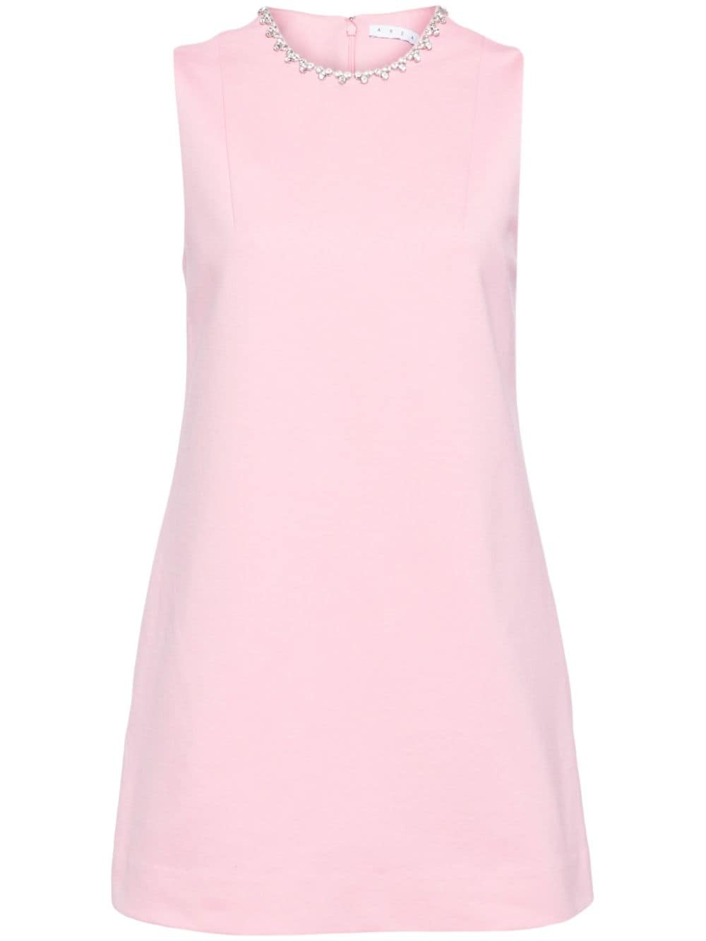 AREA crystal-embellished heart mini dress - Pink von AREA