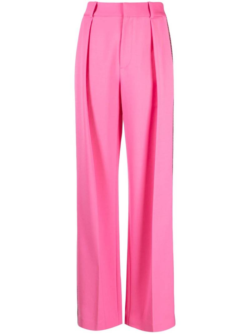 AREA crystal-embellished palazzo trousers - Pink von AREA