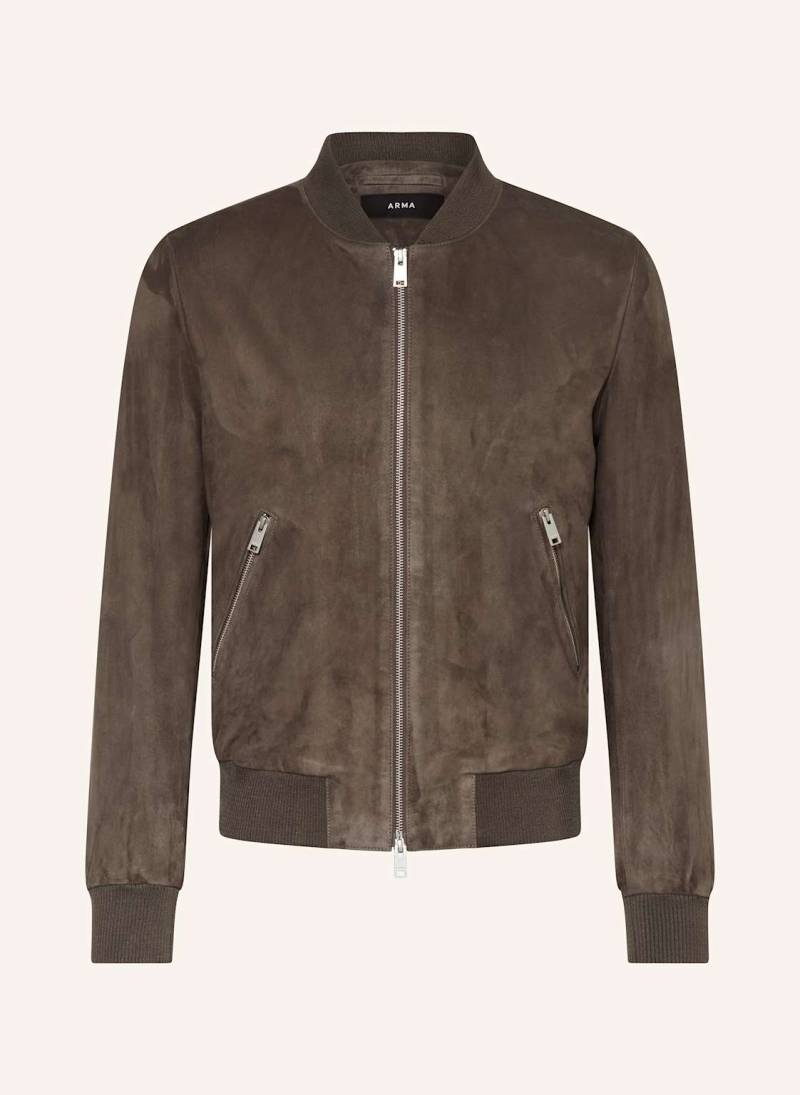 Arma Lederblouson Didier grau von ARMA