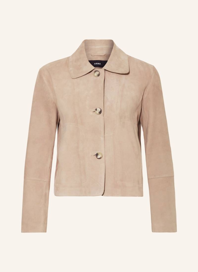 Arma Lederjacke Emy beige von ARMA