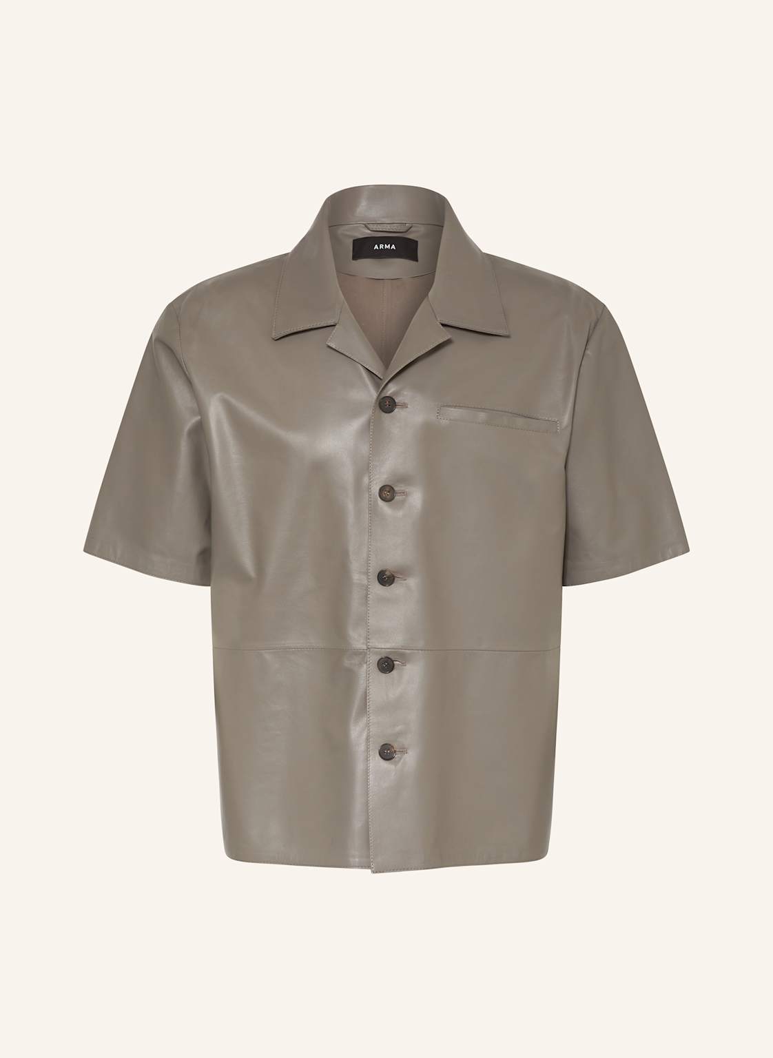 Arma Resorthemd Cave Comfort Fit Aus Leder grau Arma Resorthemd Cave Comfort Fit Aus Leder grau von ARMA