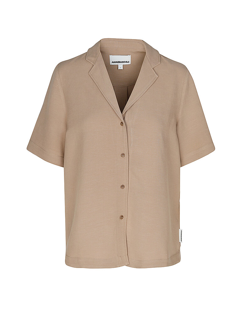 ARMEDANGELS Bluse MAAITE camel | L von ARMEDANGELS