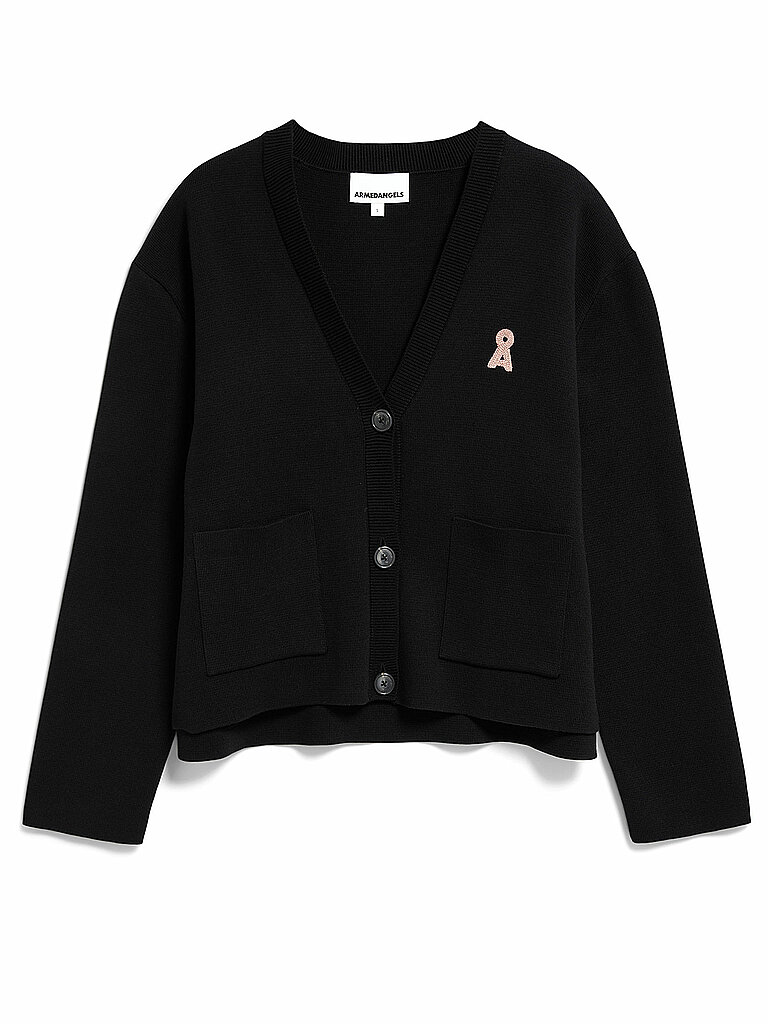 ARMEDANGELS Cardigan FIONAA MILANO schwarz | L von ARMEDANGELS