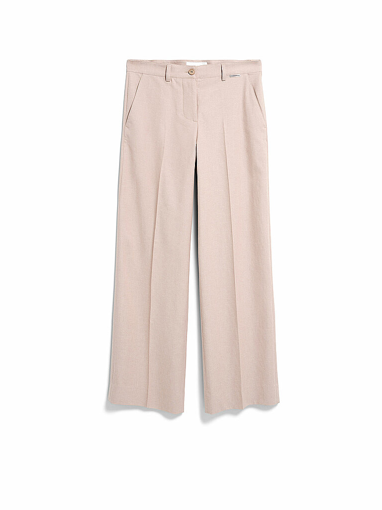 ARMEDANGELS Hose Wide Leg LEANDRAA HANDAAS camel | L von ARMEDANGELS