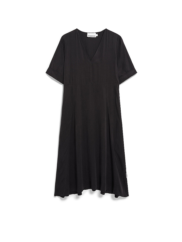 ARMEDANGELS Midikleid VAALI schwarz | XL von ARMEDANGELS