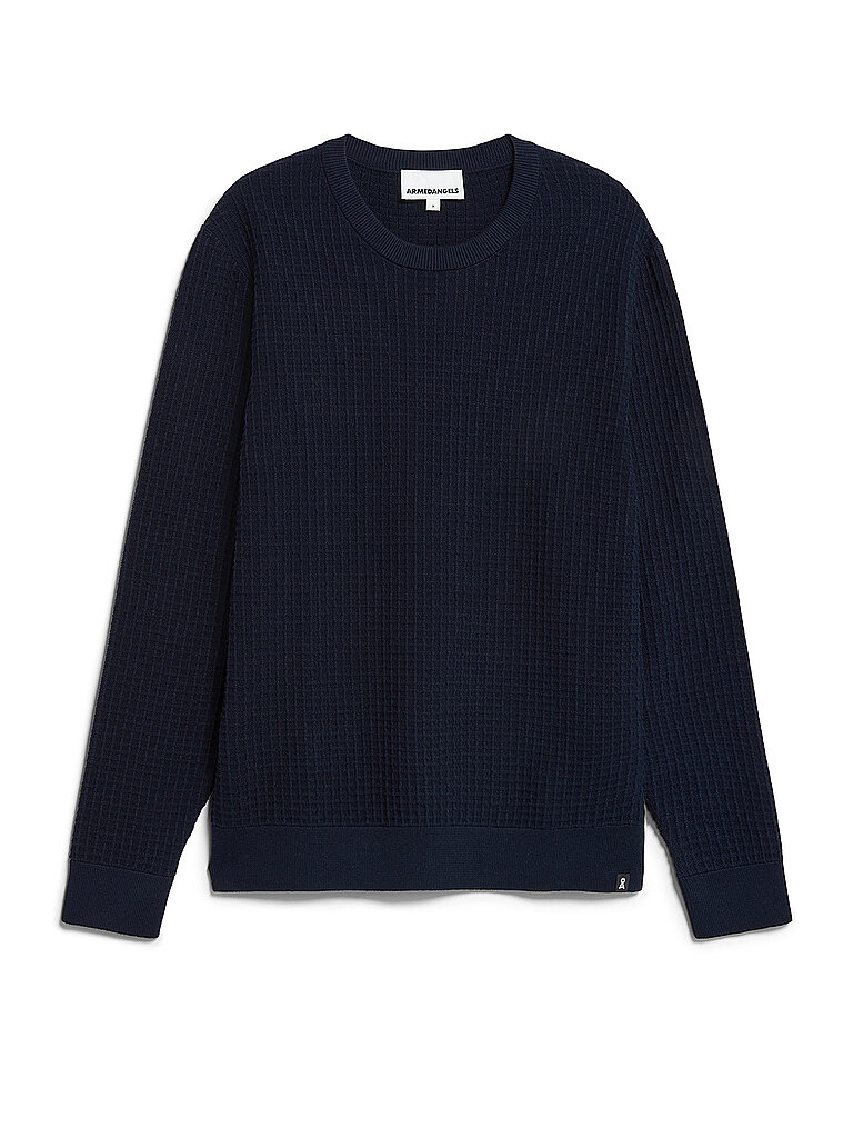 ARMEDANGELS Pullover GRAANMO blau | L von ARMEDANGELS