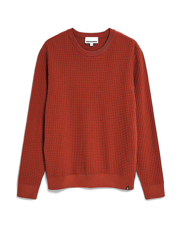 ARMEDANGELS Pullover GRAANMO rot | L von ARMEDANGELS