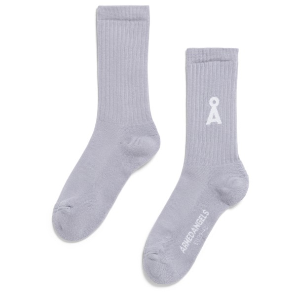 ARMEDANGELS - Saamus Bold - Multifunktionssocken Gr 43-46 lila/grau von ARMEDANGELS