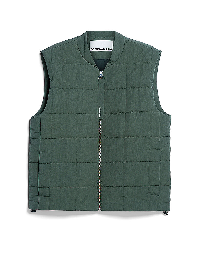 ARMEDANGELS Steppgilet AABISKO dunkelgrün | L von ARMEDANGELS