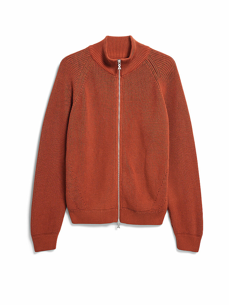 ARMEDANGELS Strickjacke AARTYOM orange | L von ARMEDANGELS