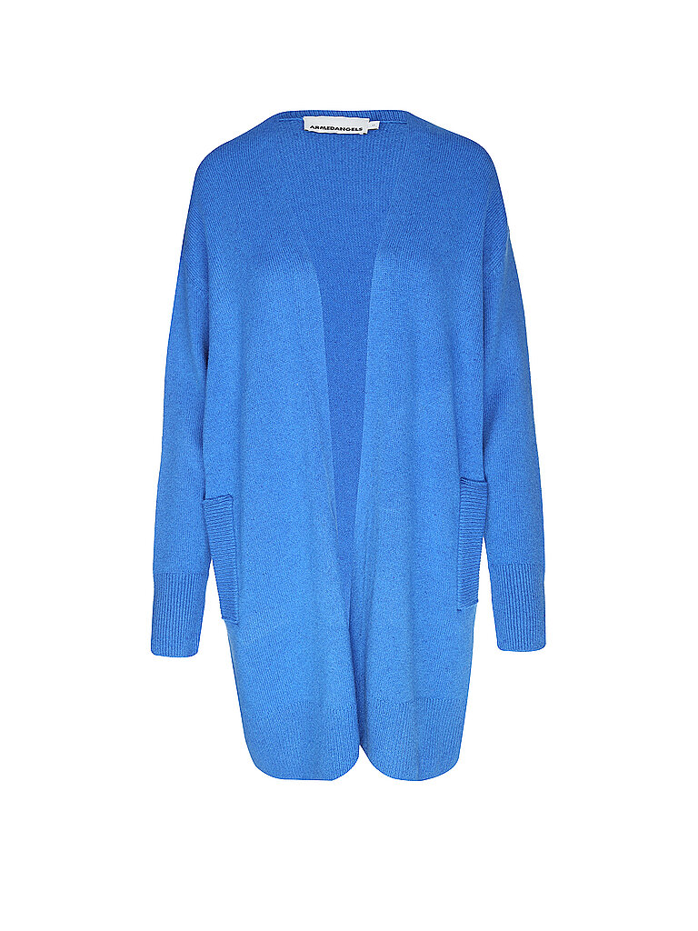 ARMEDANGELS Strickjacke KASSANDRAA blau | L von ARMEDANGELS