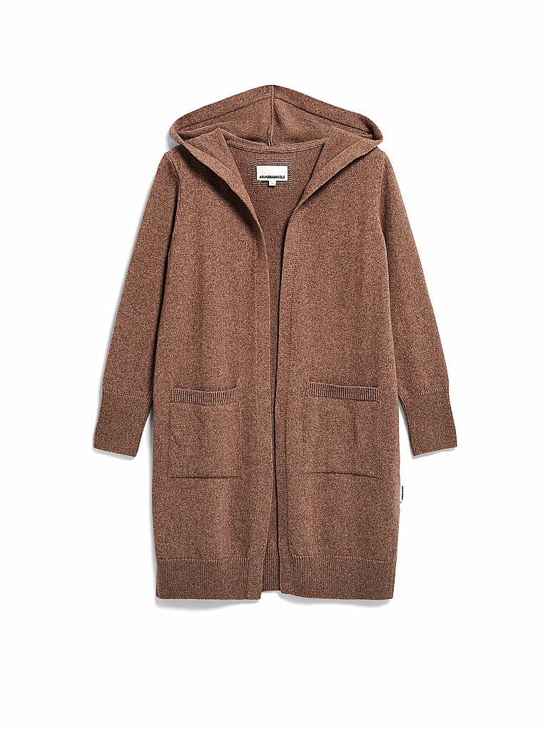 ARMEDANGELS Strickjacke WARMAA camel | L von ARMEDANGELS