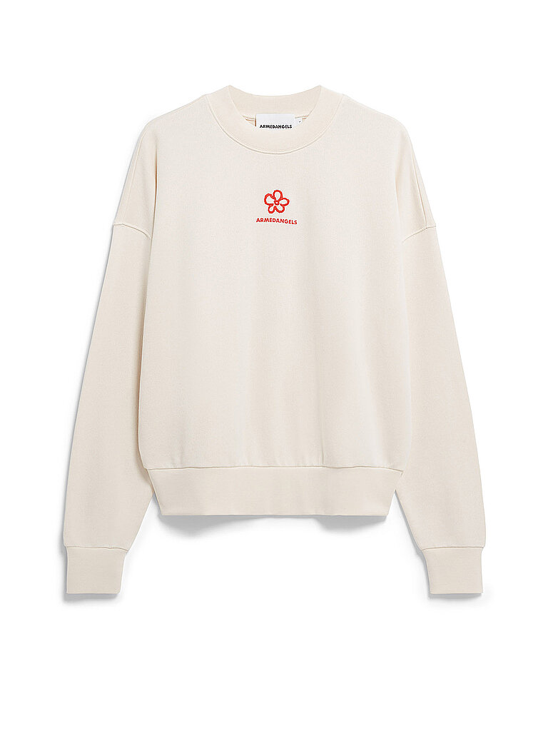 ARMEDANGELS Sweater ALIZAA FLOWER  creme | L von ARMEDANGELS