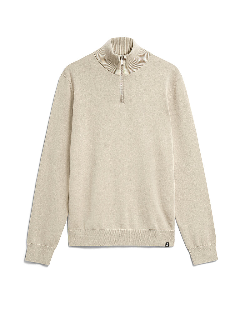 ARMEDANGELS Troyer Pullover FAABES beige | L von ARMEDANGELS