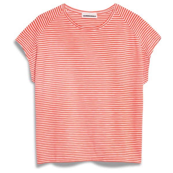 ARMEDANGELS - Women's Ofeliaa Lovely Stripes - T-Shirt Gr XXL rosa/rot von ARMEDANGELS