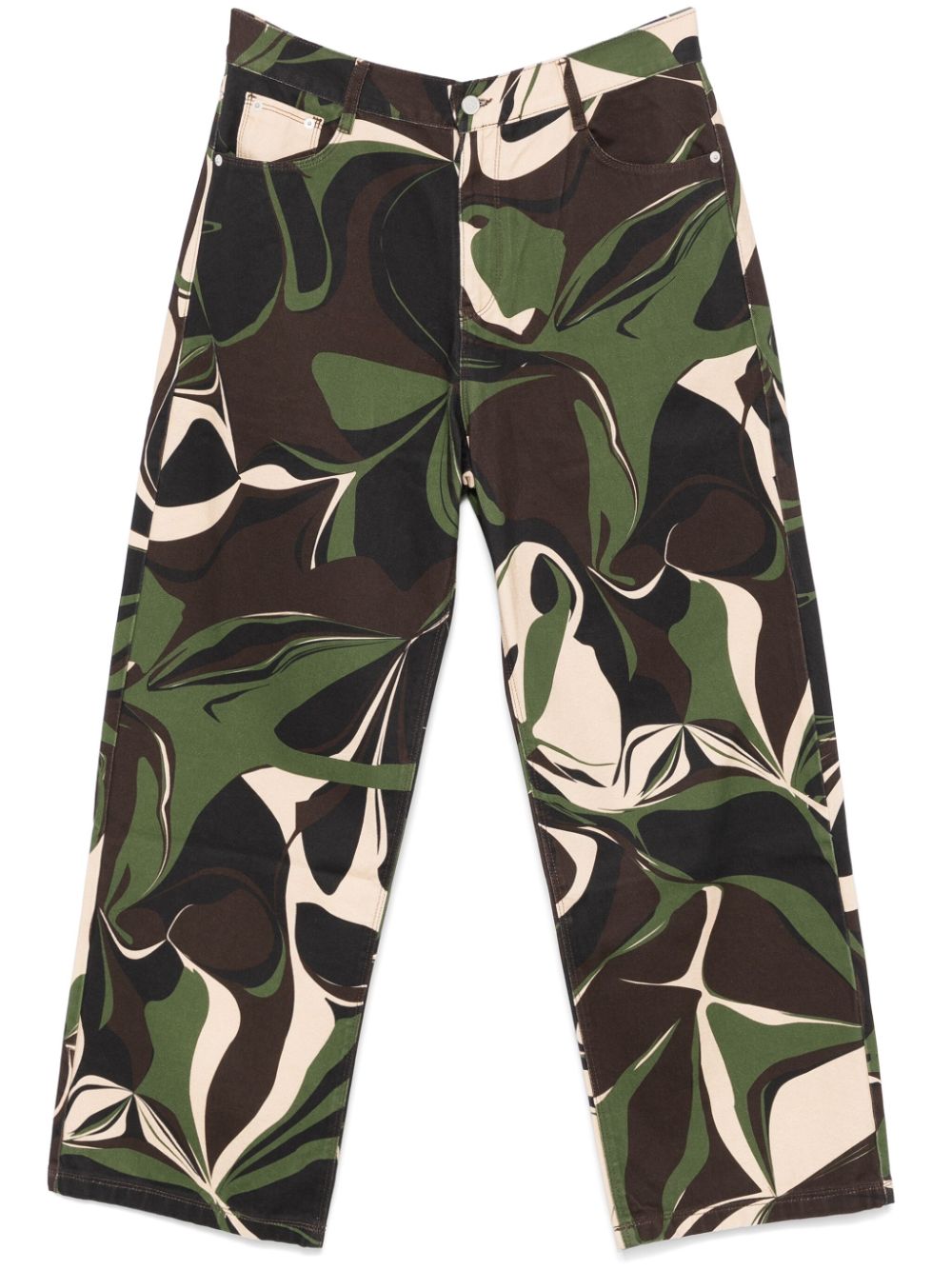 ARTE Camo-print trousers - Green von ARTE