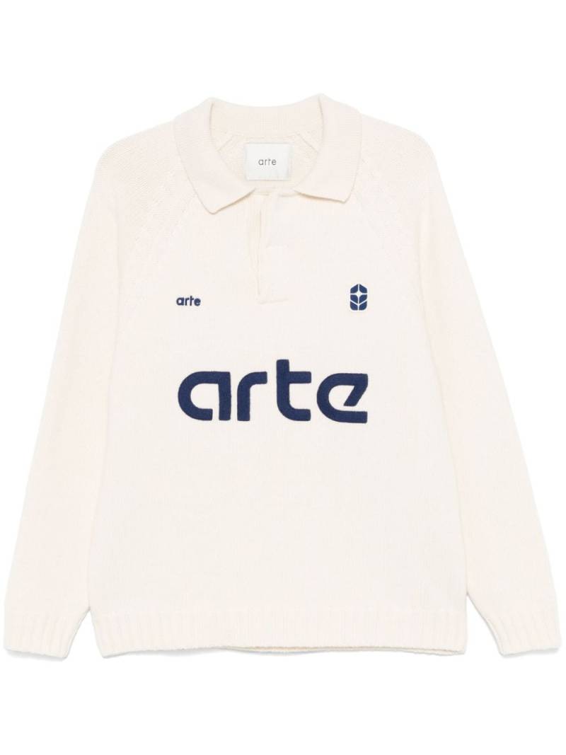 ARTE Football polo shirt - Neutrals von ARTE